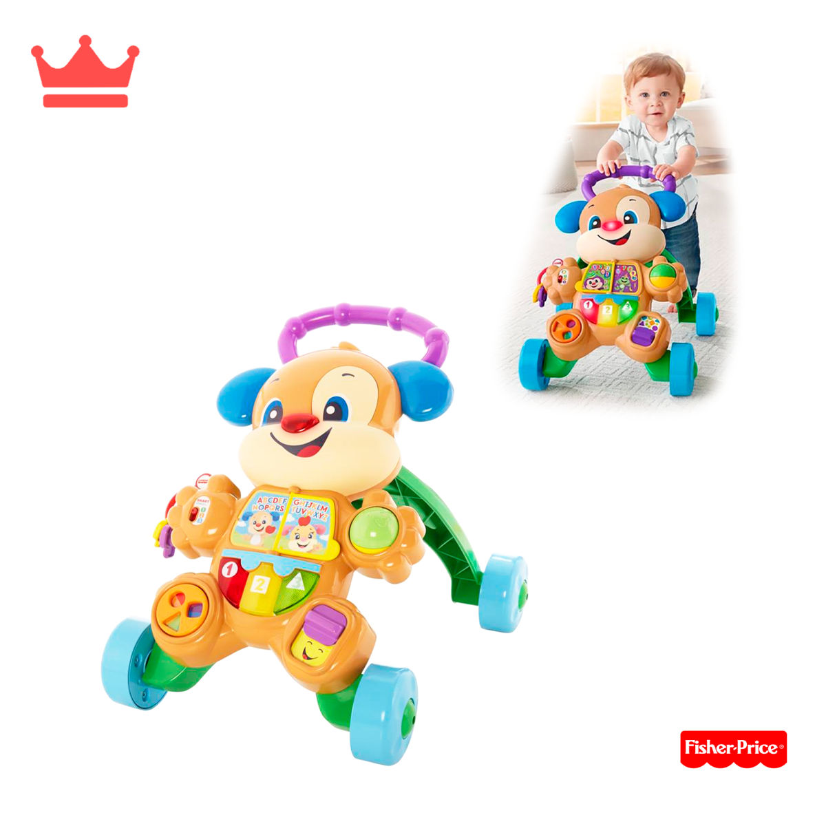 Smart Stages Caminadora Para Bebe Fisher Price Caminador Perrito
