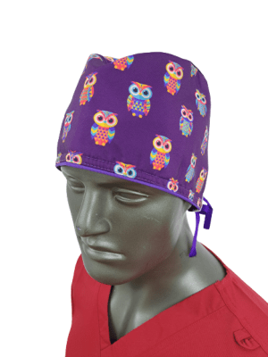 Gorro HC Buhos morado1