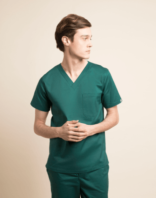 Top Varon Work HT-19 verde1