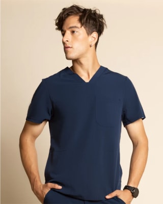 Top Hombre Comfort HT-02 Azul marino3
