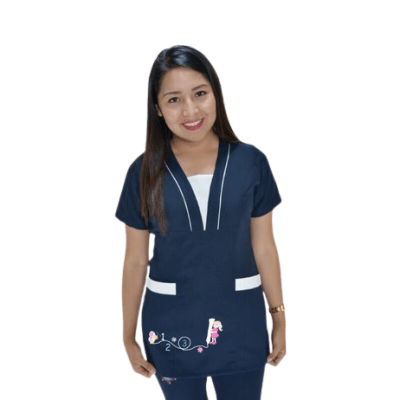 Delantal 2V3 azul marino1