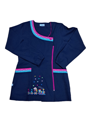 Delantal Princesa Cierre M/L Azul marino1