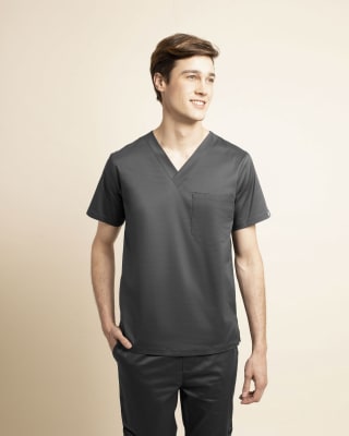 Top Varon Work HT-19 gris1