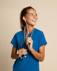 Top Mujer Comfort MT-02 Azul rey