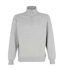 Poleron Medio Cierre M/L UNISEX Gris