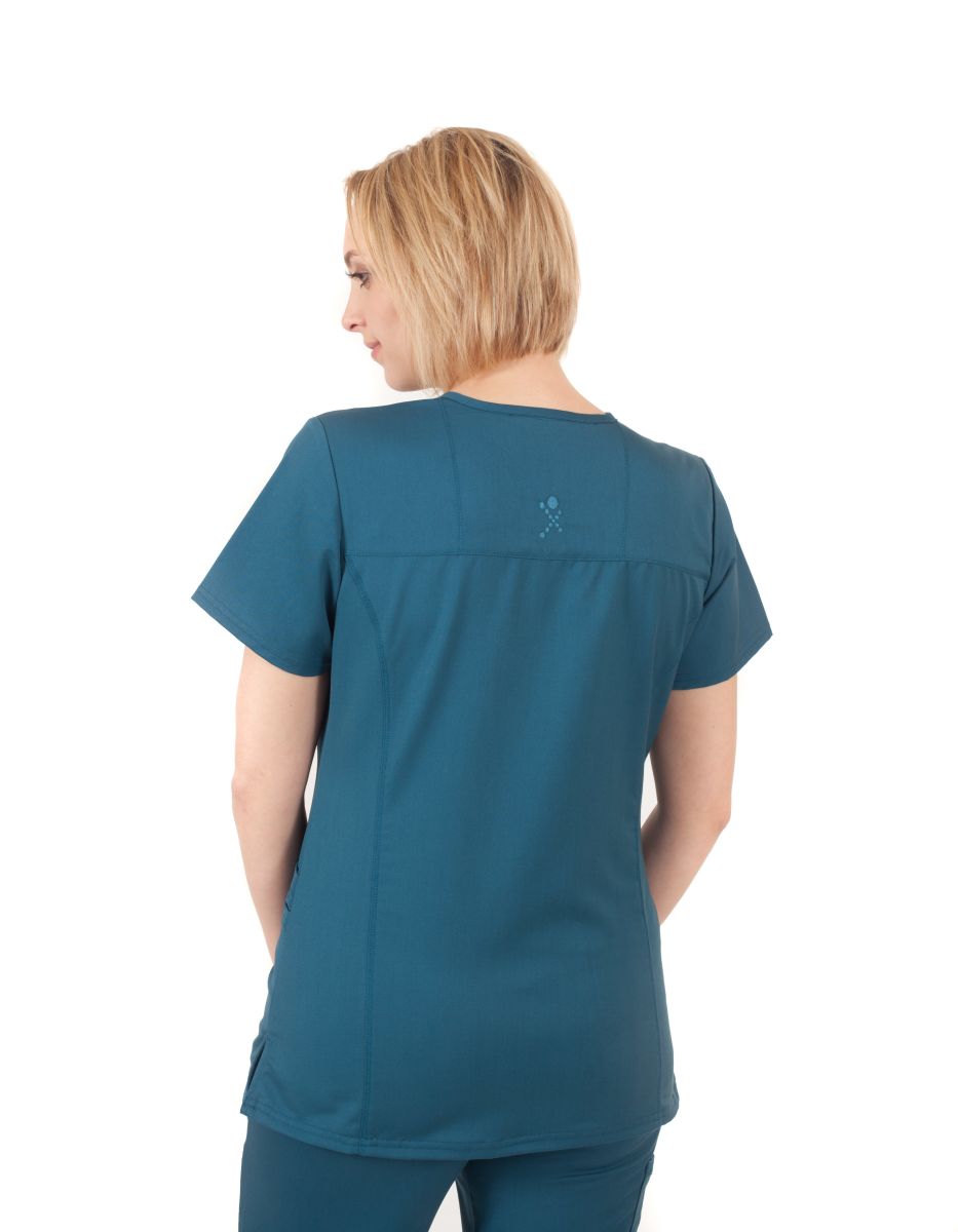 Blusa Life Threads Ergo 1311 Verde Petroleo | Uniformes Clínicos Golden