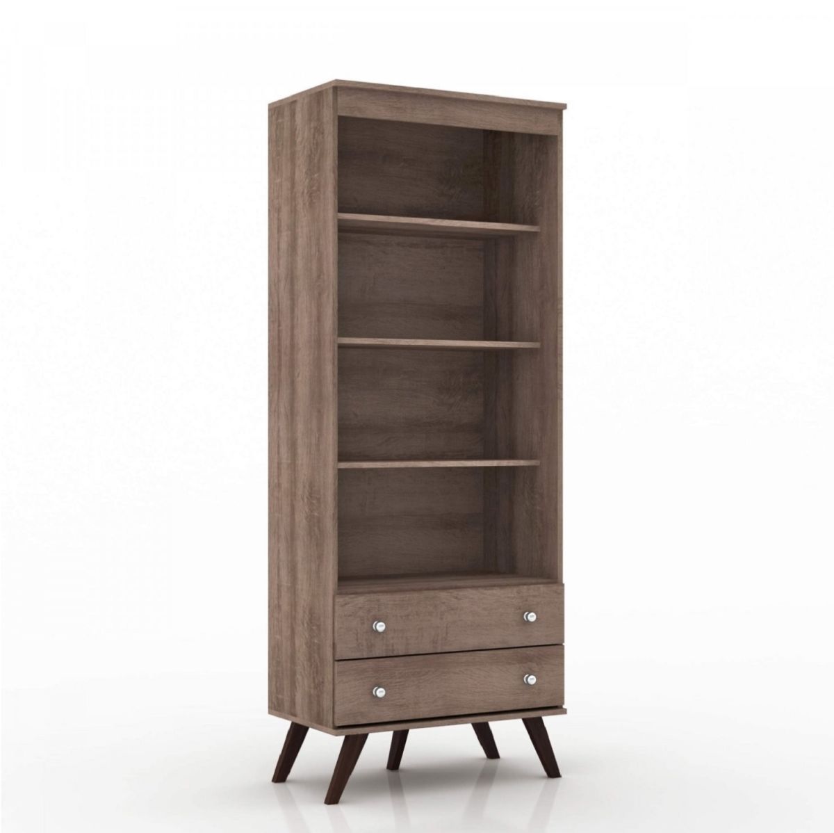 Estante Retro Con Repisas y 2 Cajones Rústico | hoga