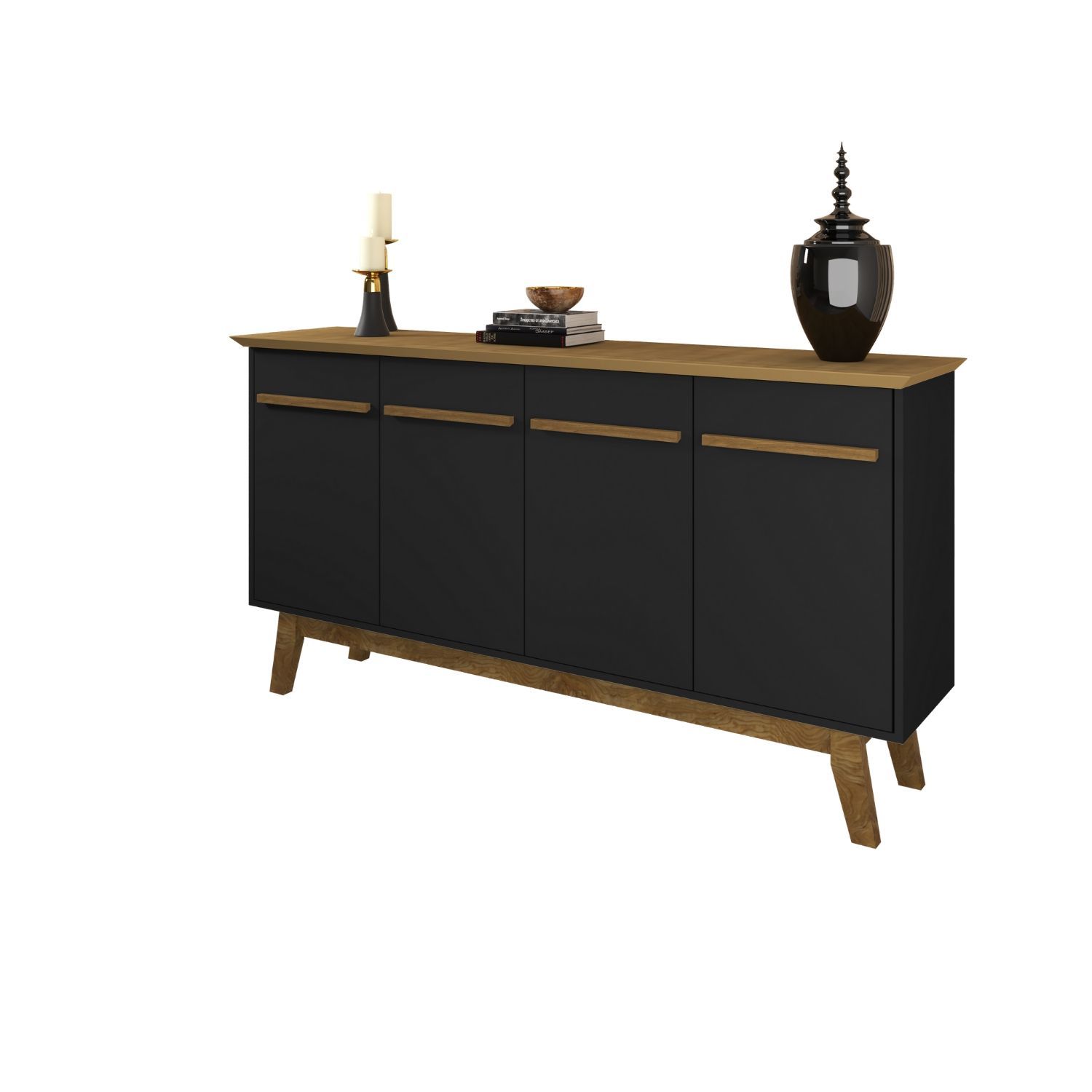 Aparador Buffet Bar Opala Negro | hoga