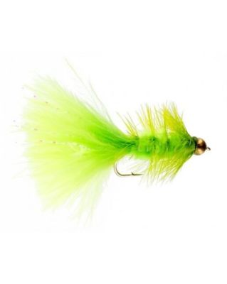 Streamer Crystal Bugger Chartreuse Beadhead1