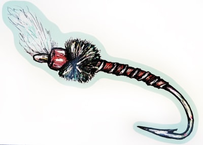 Calcomanía de moscas Pheasant1