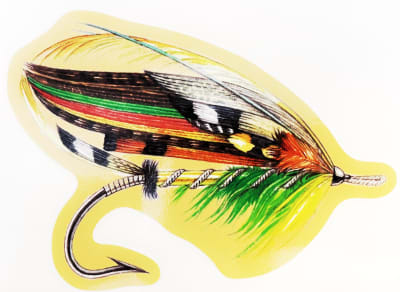 Calcomanía de moscas Salmon1