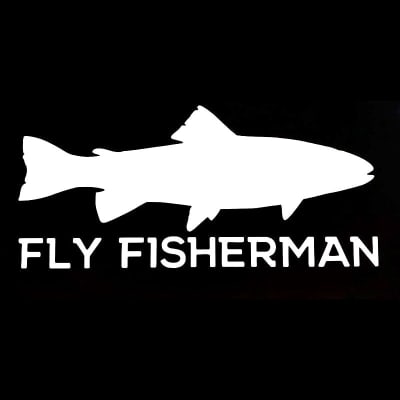 Calcomanía de trucha y pesca para auto Fly Fisherman2