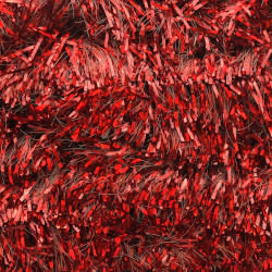 Glimmer Chenille 15 mm Holo Red1