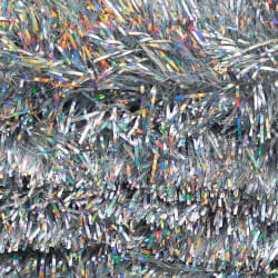 Glimmer Chenille 15 mm Holo Silver1