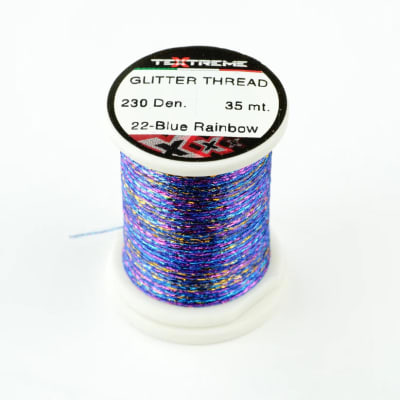 Hilo GLITTER THREAD Textreme - 230 den Blue Rainbow1