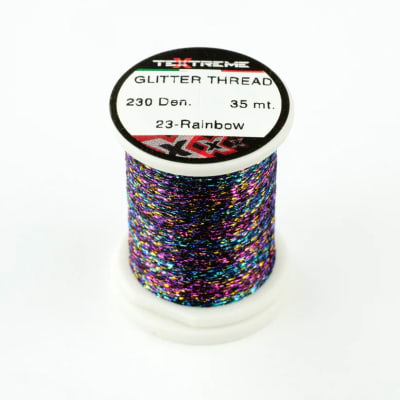 Hilo GLITTER THREAD Textreme - 230 den Rainbow1
