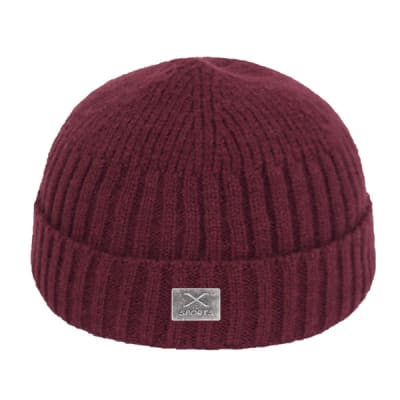 Gorro de lana corto de gran comodidad Burdeo1