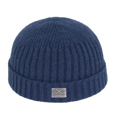 Gorro de lana corto Azul Piedra1