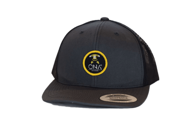 Gorro Gris Marengo, malla plástica, Original Yupoong1