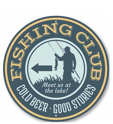 Letrero de lata redondo 