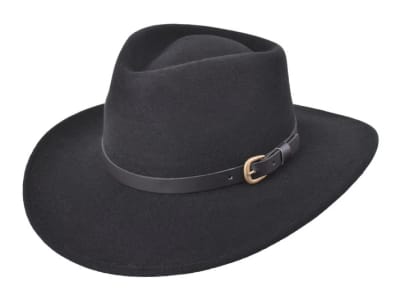Sombrero paño Bigalli modelo Melbourne Black1