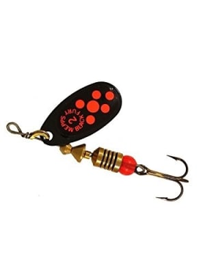 Spinner Mepps Black Fury Punto Naranjo1