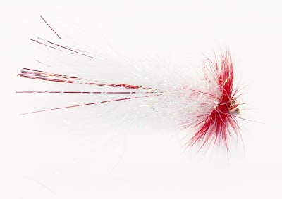 Woolly bugger PUELO Blanca Rojo1