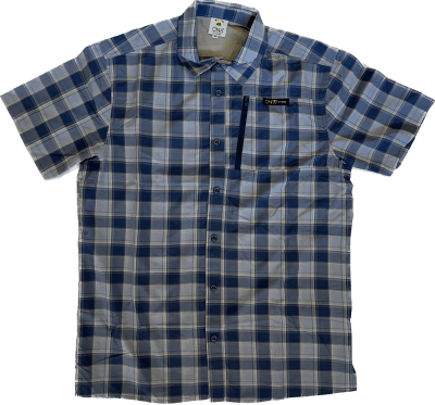 Camisa Outdoor Escocesa M/C Azul Piedra1