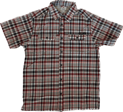 Camisa Outdoor Escocesa Gris marengo/concho de vino1