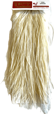 Whiting Dry Fly Hackle, Pro Grade Migge Saddle, White1
