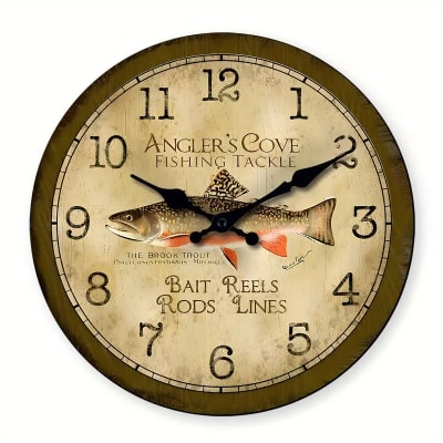 Reloj de pared trucha 25 cm.1