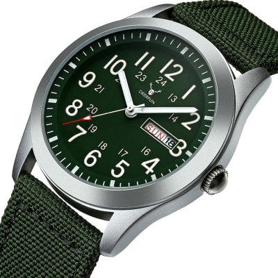 Reloj pescador Verde Musgo1