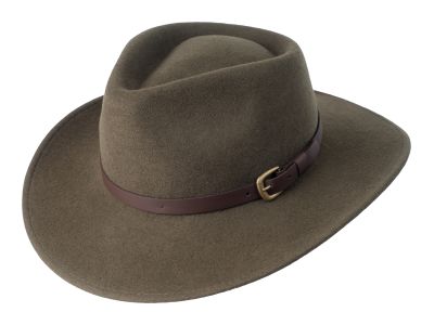 Sombrero paño Bigalli modelo Melbourne Musgo1