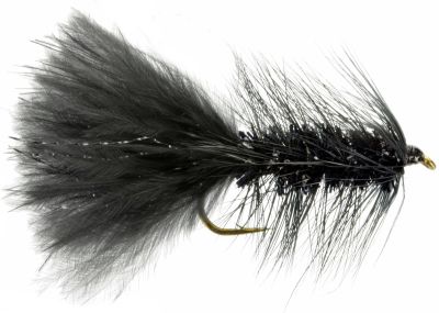 Mosca Streamer  DRAGON Cristal Bugger Black1