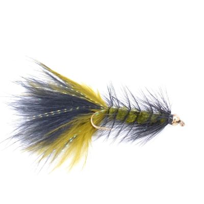 Streamer Crystal Bugger Black Olive Beadhead 1