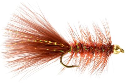 Crystal Bugger Brown Beadhead1