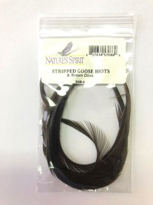 Stripped Goose Biots, Brown Olive1