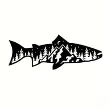 Trucha de fierro para la pared2