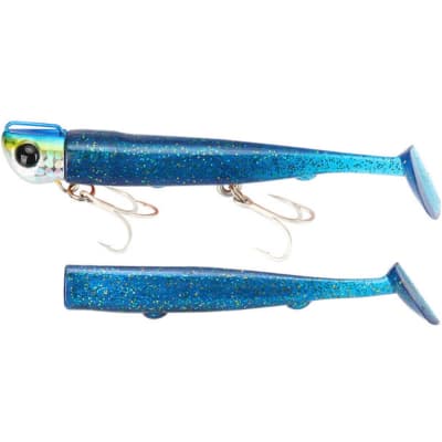 T-tail soft lure set, Tsurinoya 35 gr. 110 mm azul1
