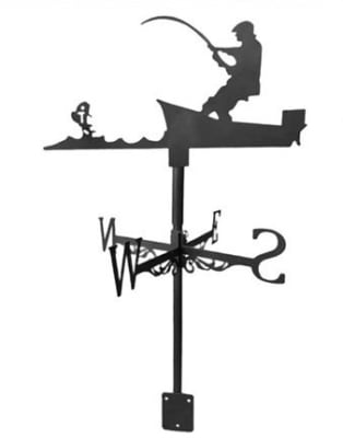 Veleta de Viento para techo, Pescador embarcado2