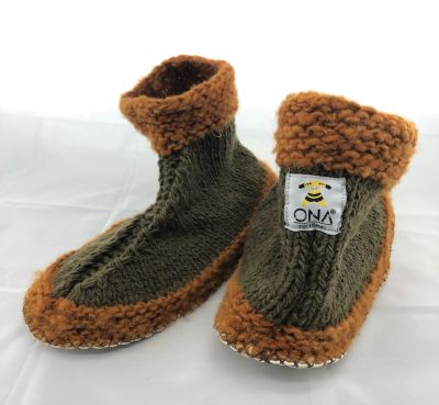 Zapatillas de levantarse Lemuy (verde musgo)1