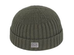 Gorro de lana corto Verde Musgo