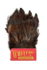 Coq de León, Mayfly Tailing Pack Badger Dyed Natural Brown