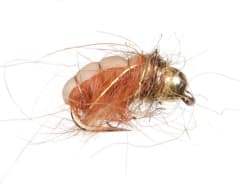 Beadhead Czech Nymph Brown Olive Sparkle