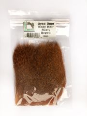 Dyed Deer Body Hair Rusty Brown