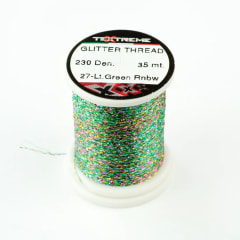 Hilo GLITTER THREAD Textreme - 230 denLt. Green Rainbow