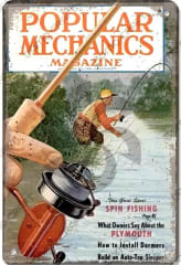 Letrero Popular Mechanics Magazine  30x20 cm