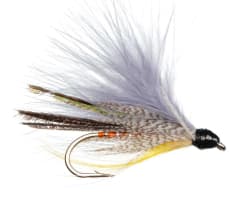 Streamers Clásicos Grandes #1 o #2, Marabou Gray Ghost