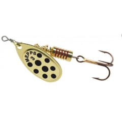 Spinner Mepps Aglia Decoree Gold Punto Negro