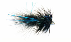 Woolly bugger PUELO Azul Negro